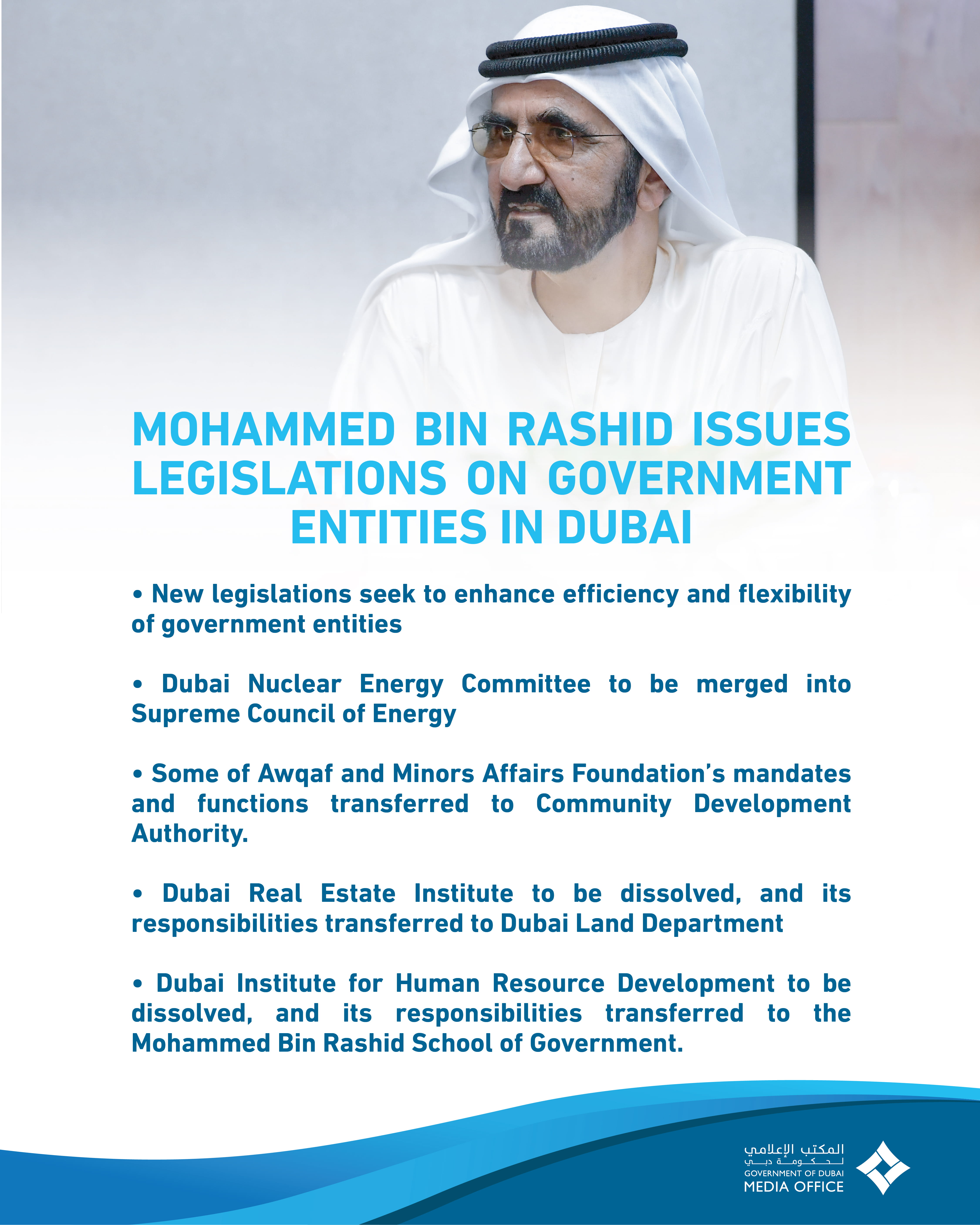 Mohammed bin Rashid issues legislations aimed at enhancing efficiency ...