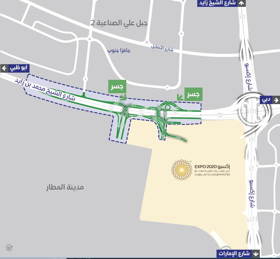 RTA opens last two phases of roads leading to Expo