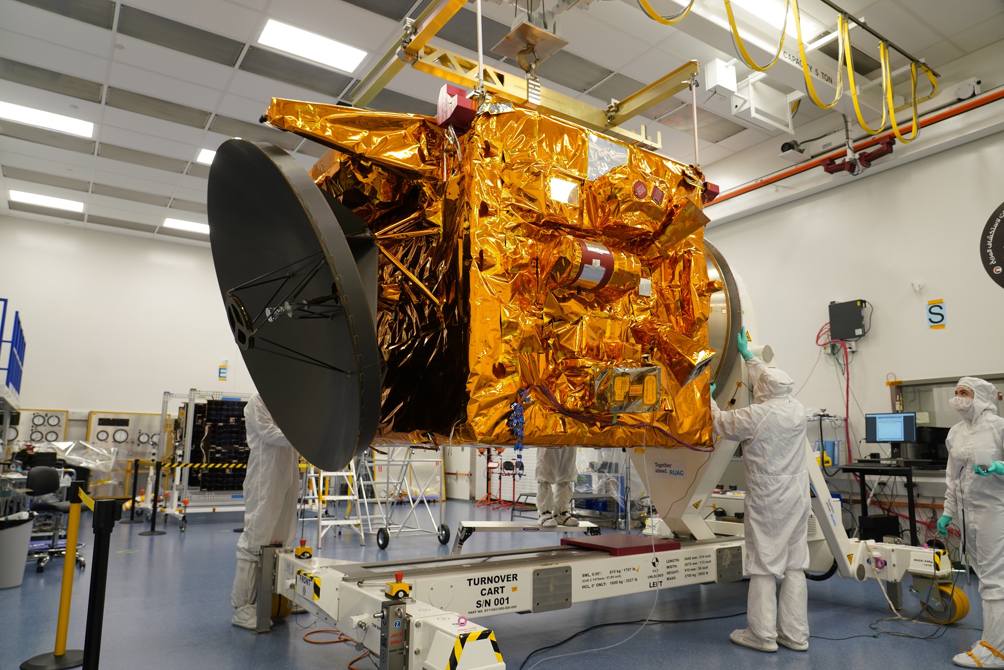 The Emirates Mars Mission Hope Probe Spacecraft Encapsulated For Liftoff