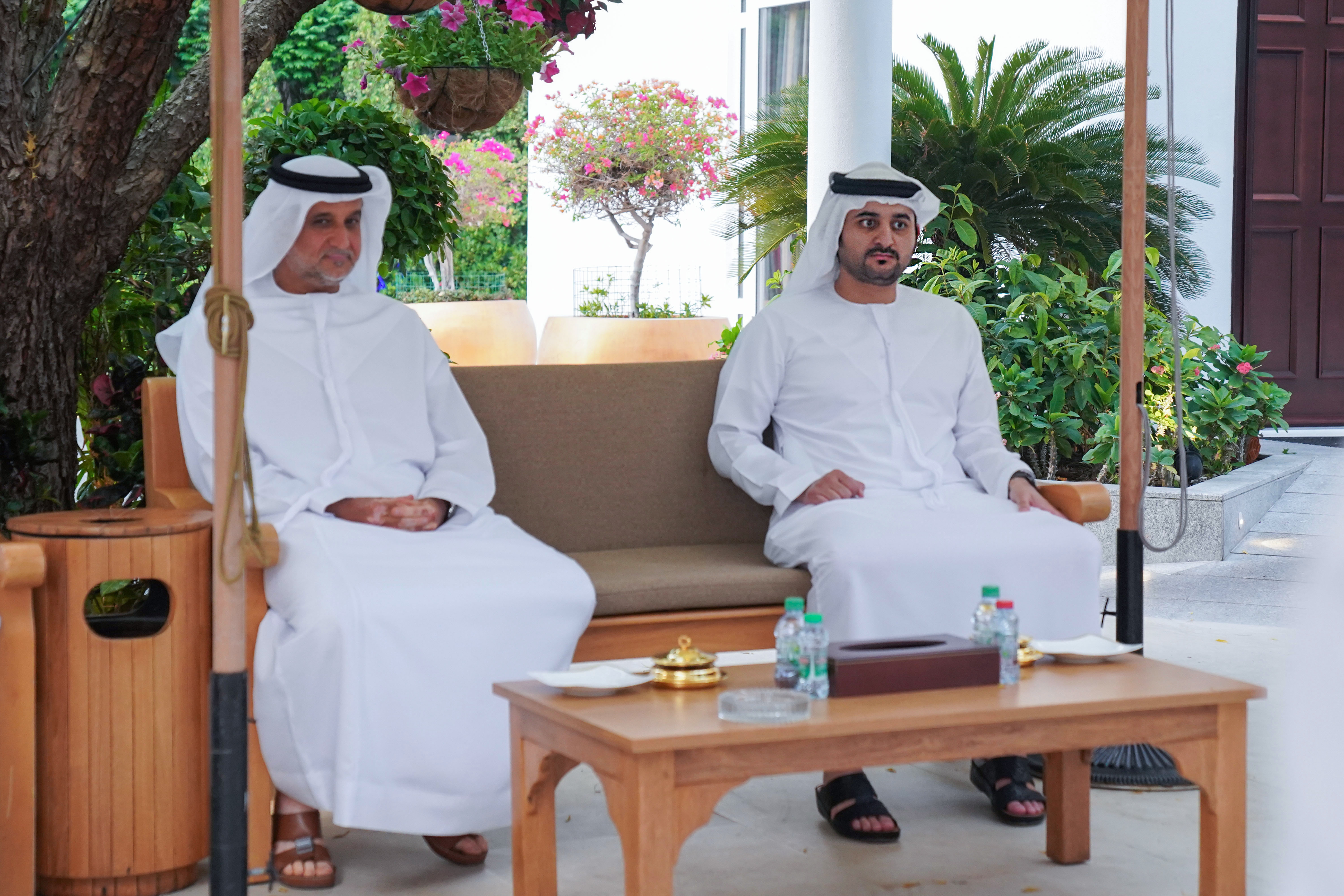 Mohammed bin Rashid meets with Tahnoun bin Zayed and Mansour bin Zayed