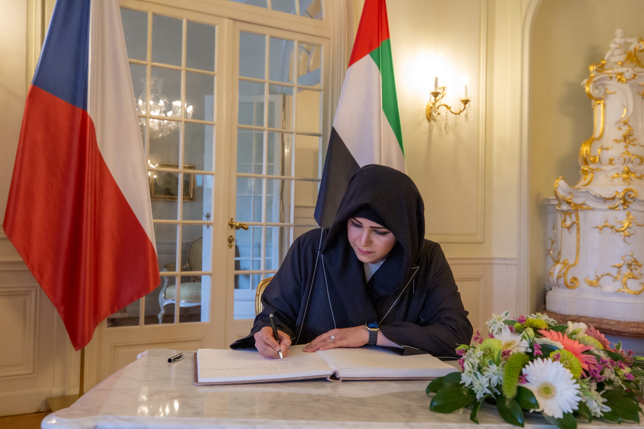 Latifa Bint Mohammed Meets With President Of The Czech Republic