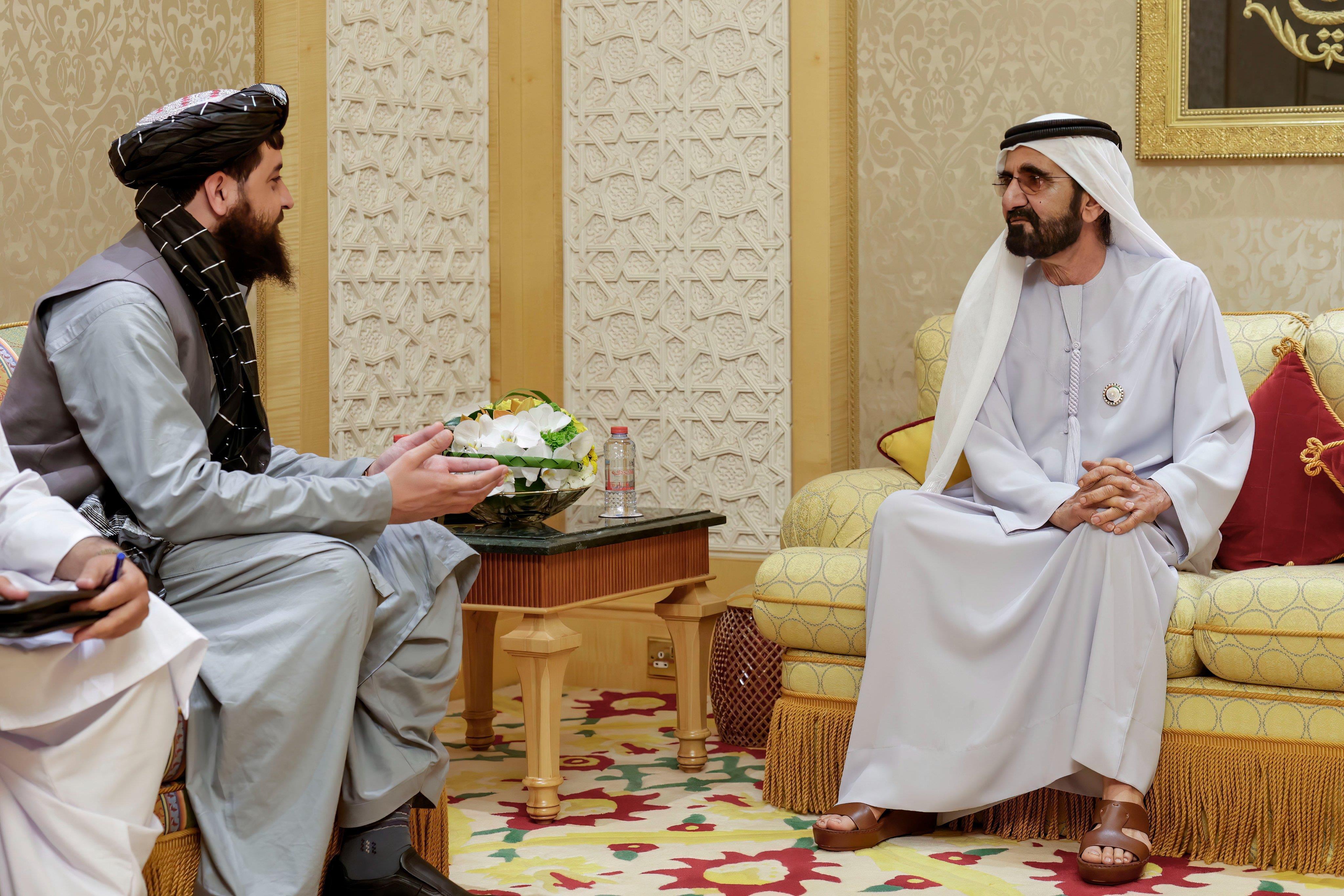 Mohammed Bin Rashid Meets With Afghanistan's Acting Minister Of Defence