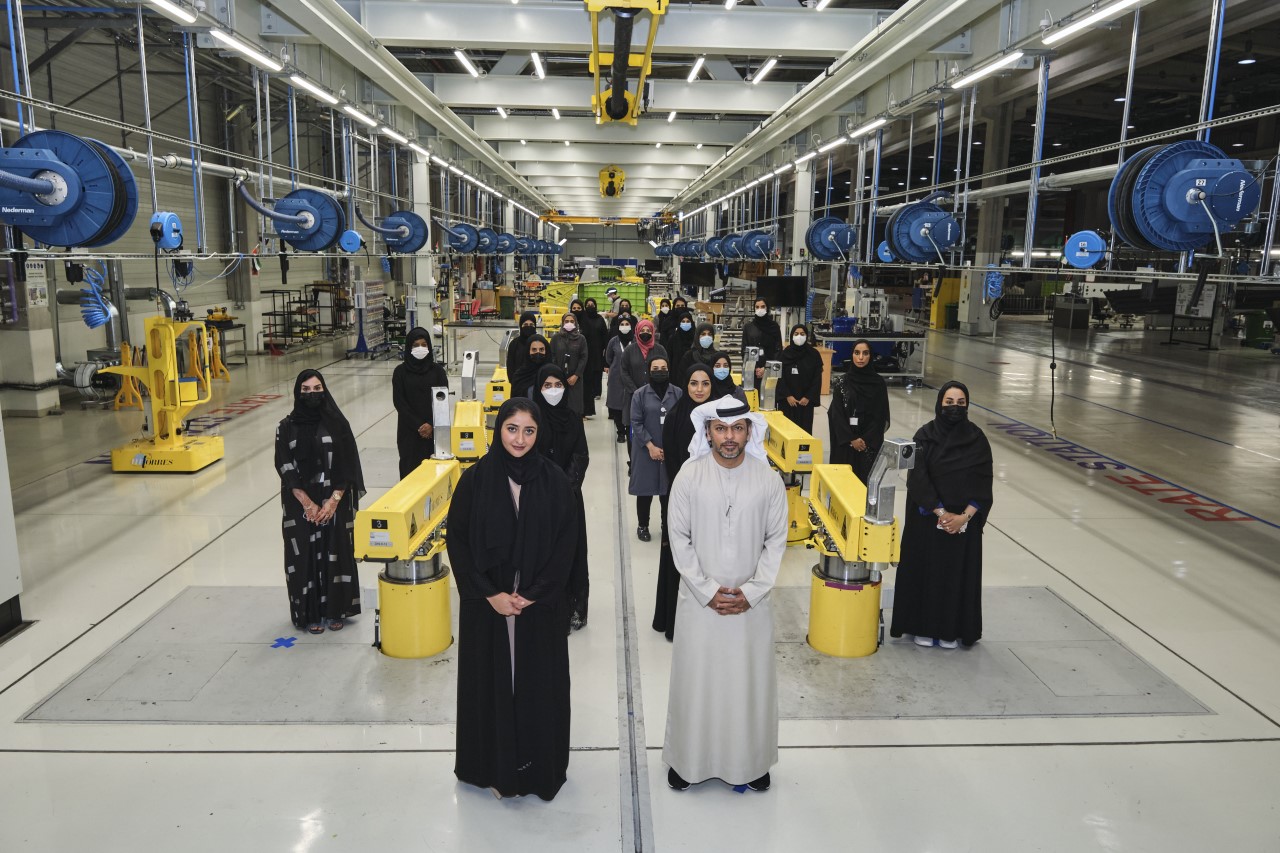 Sheikha Mozah Bint Marwan Visits Strata Manufacturing