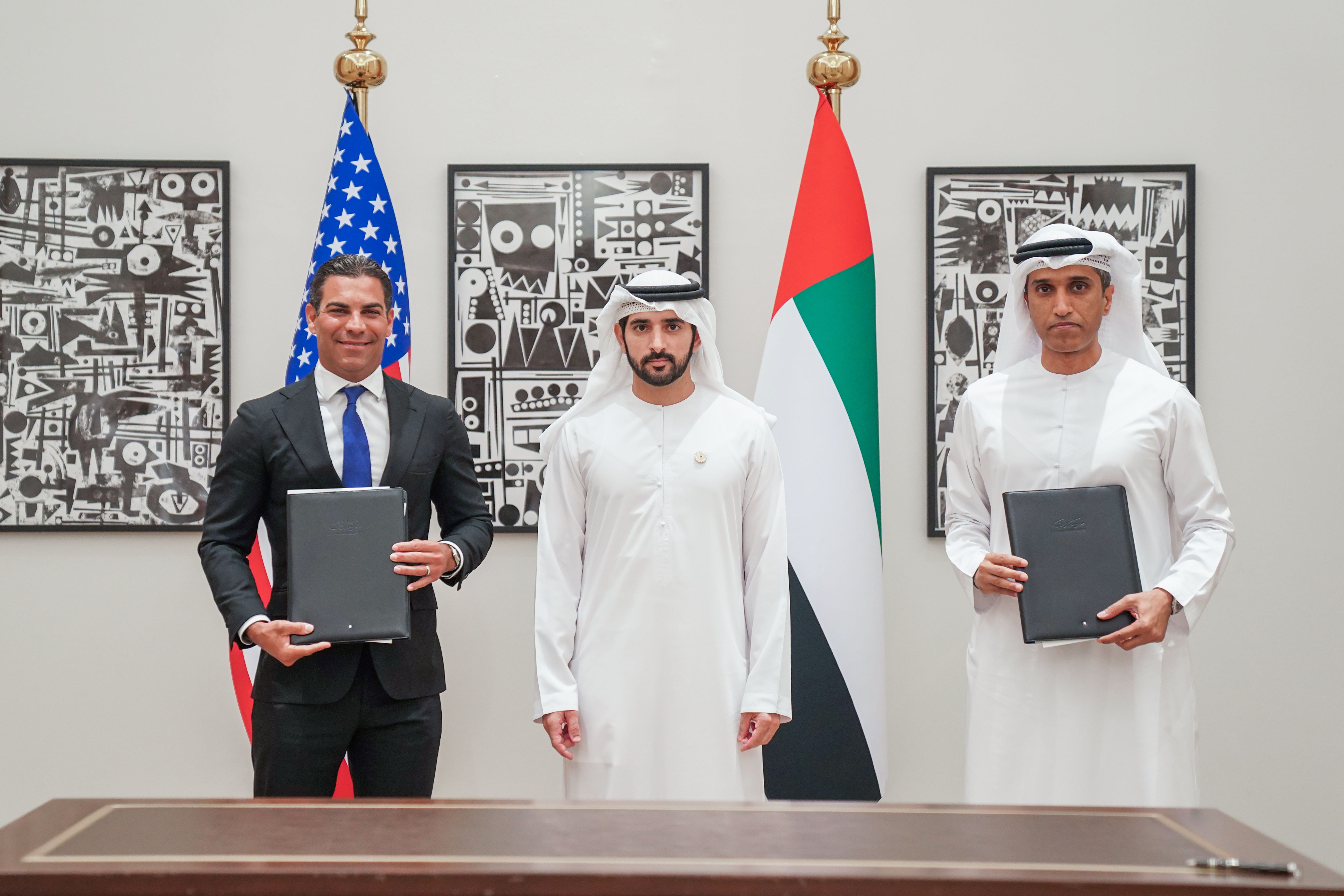 Hamdan Bin Mohammed Meets With The Mayor Of Miami At Expo 2020 Dubai