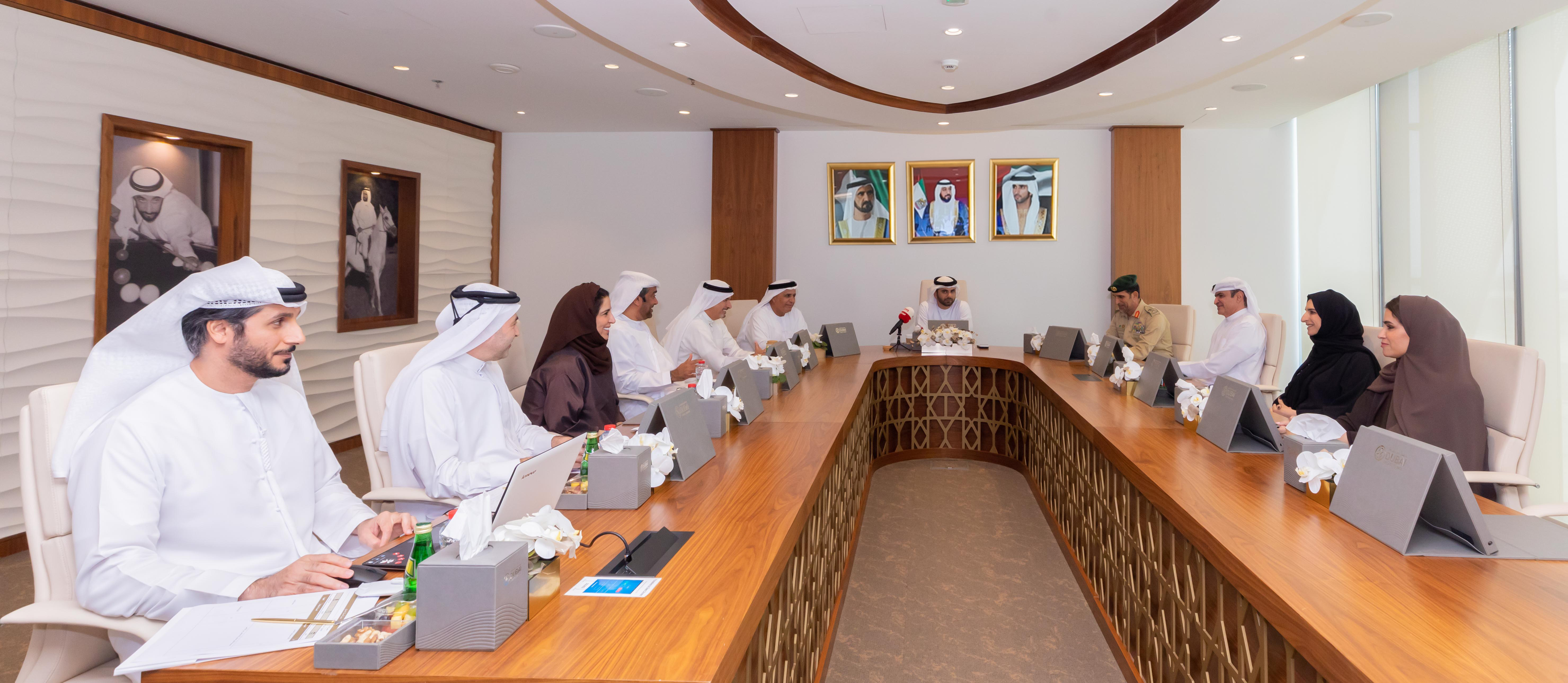 منصور بن محمد يترأس الاجتماع الأول لمجلس دبي الرياضي الجديد