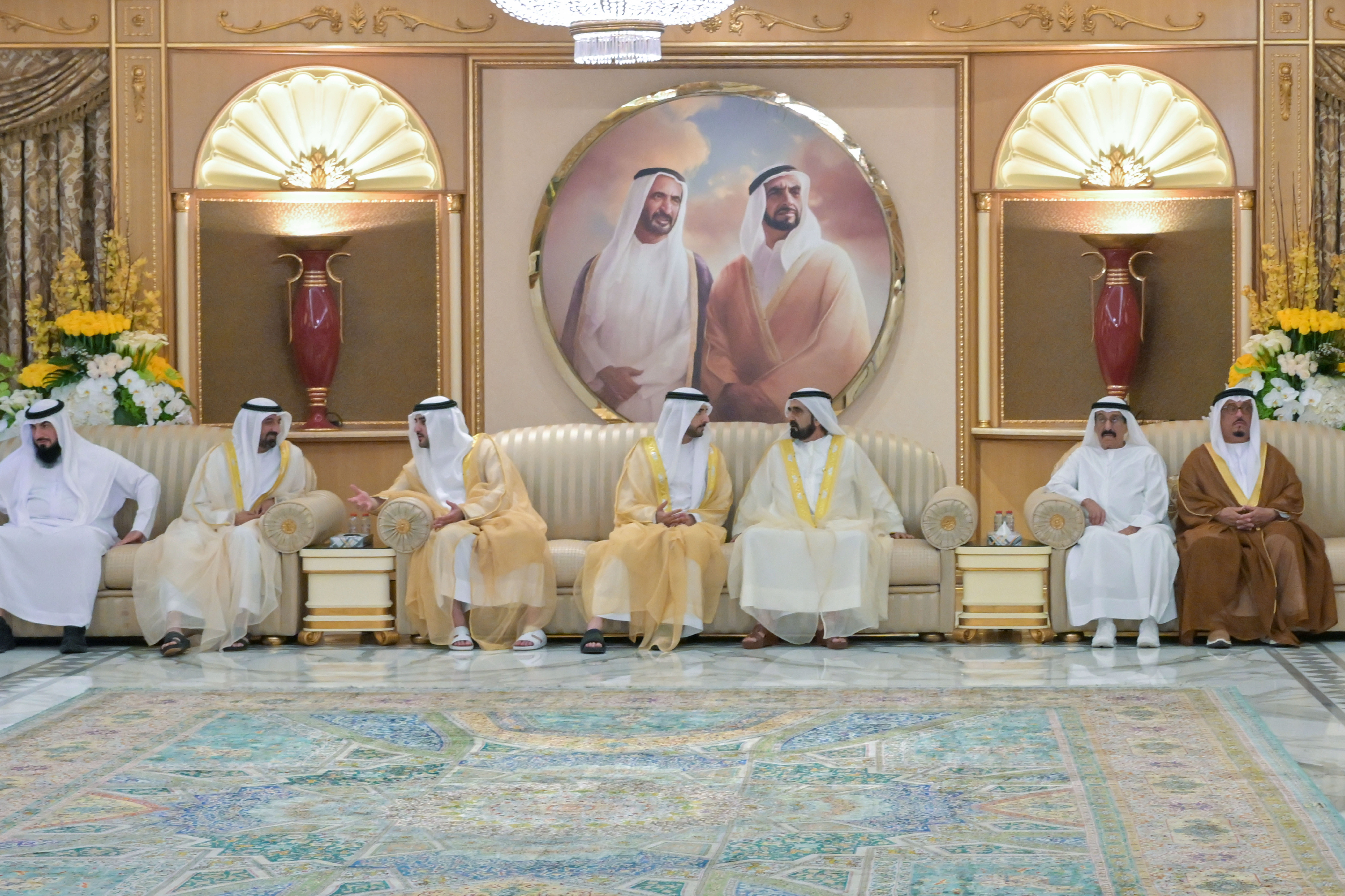 Bb Rashid Mohammed bin Rashid receives well-wishers on Eid Al Fitr