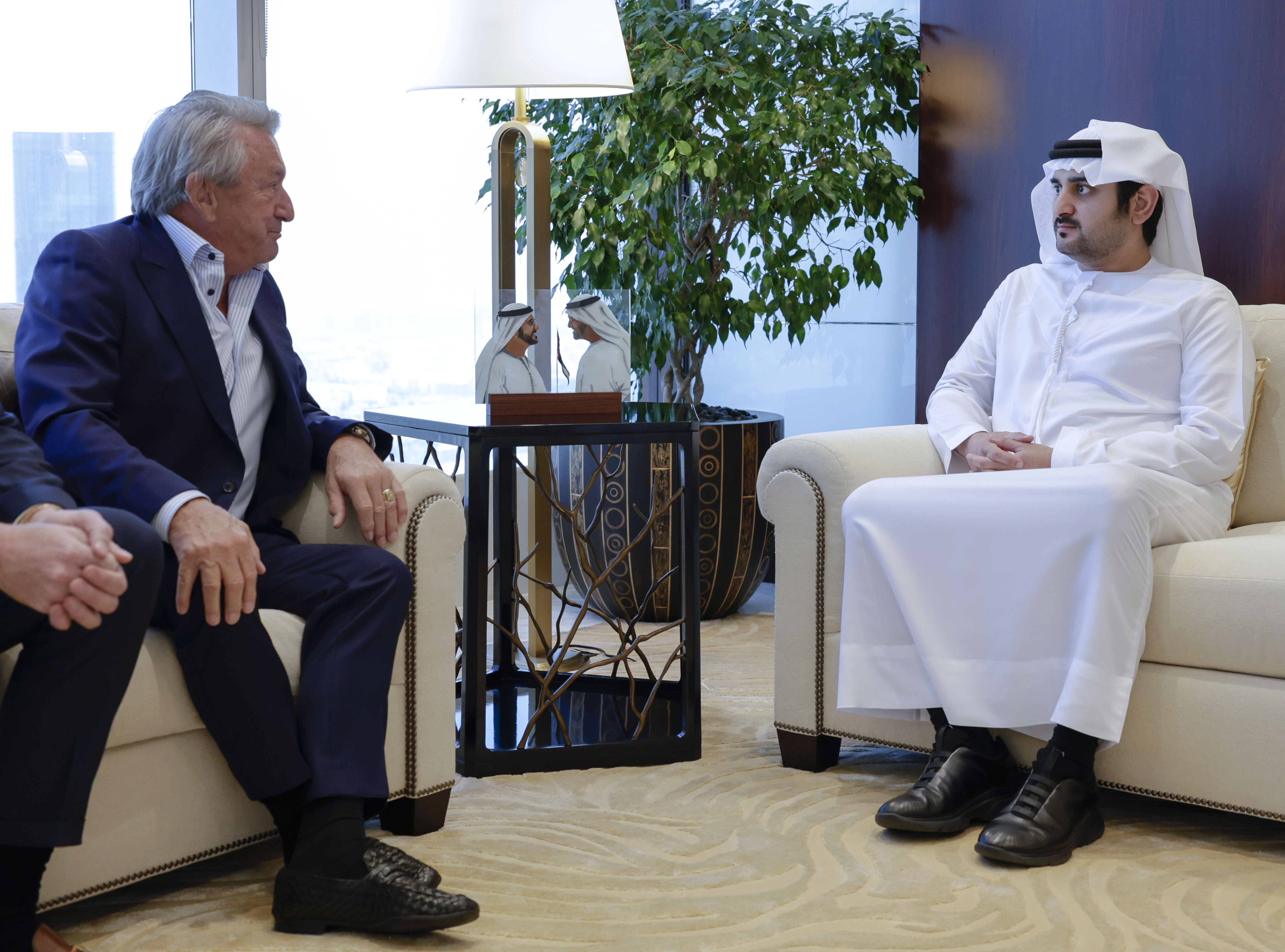Maktoum bin Mohammed trifft Ernst Tanner, CEO von Lindt & Sprüngli