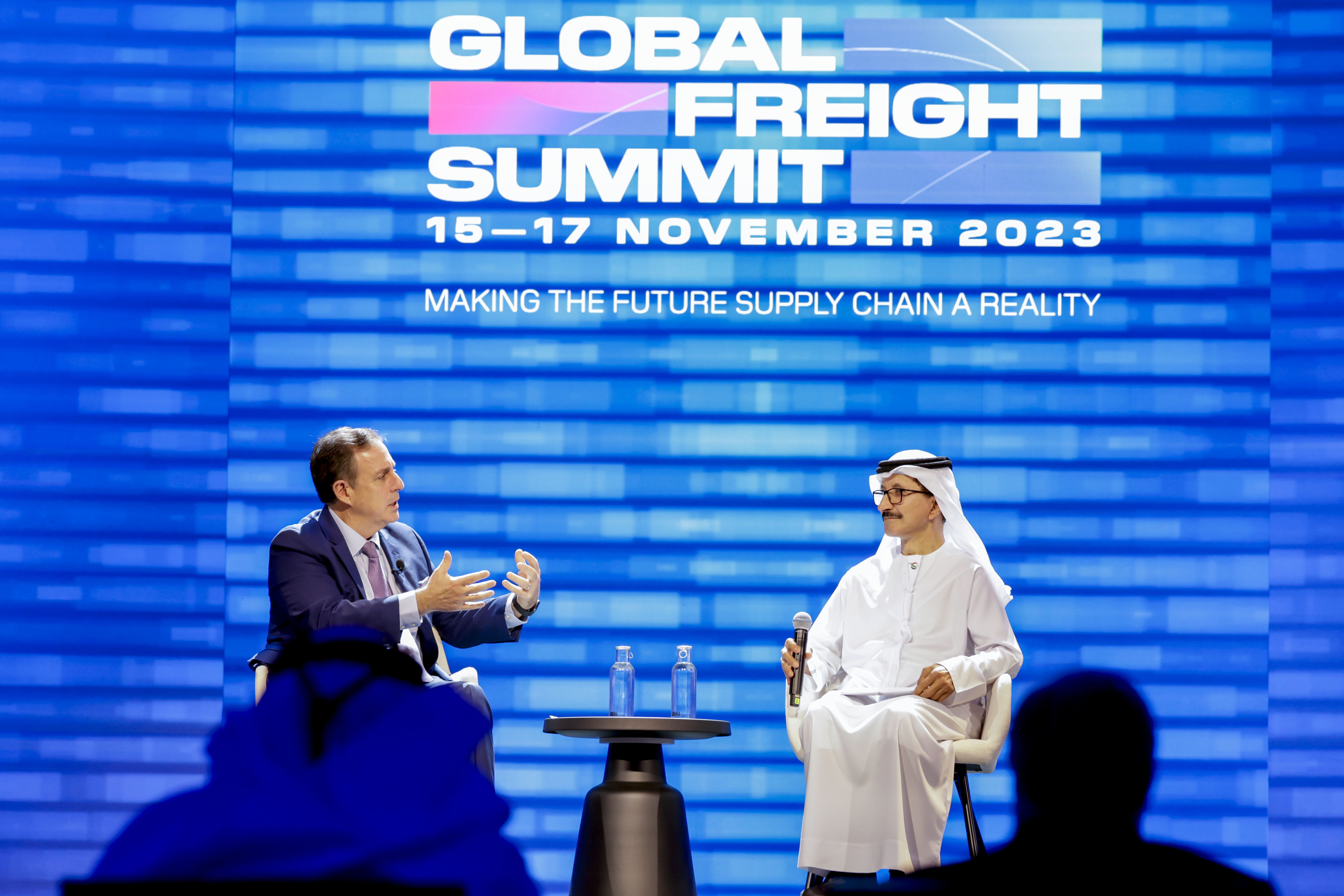 Ahmed bin Mohammed visits Global Freight Summit 2023