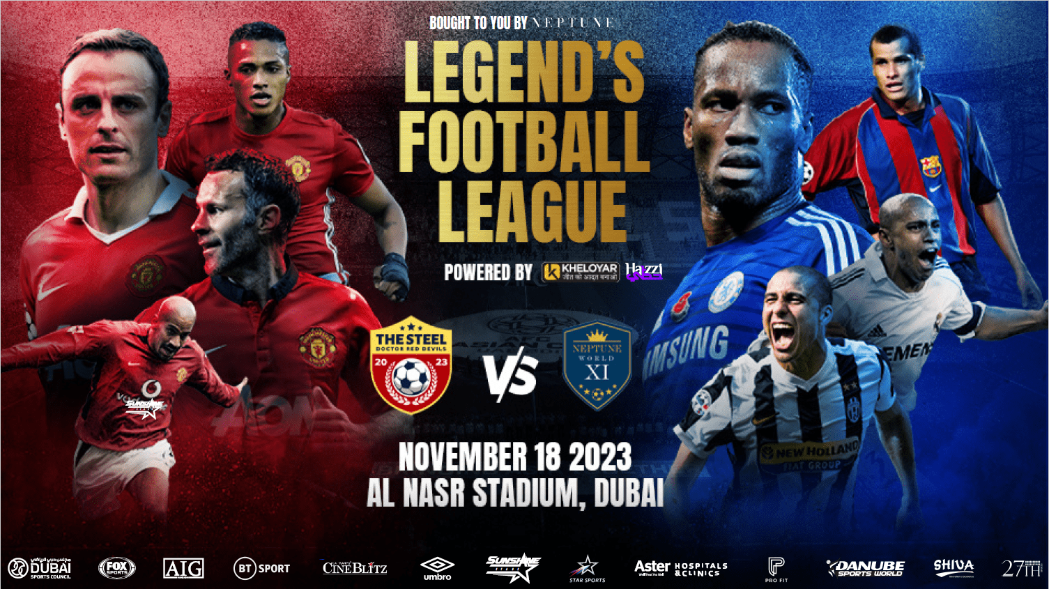 Legend's Football League headed for a spectacular launch in Dubai on Nov 18