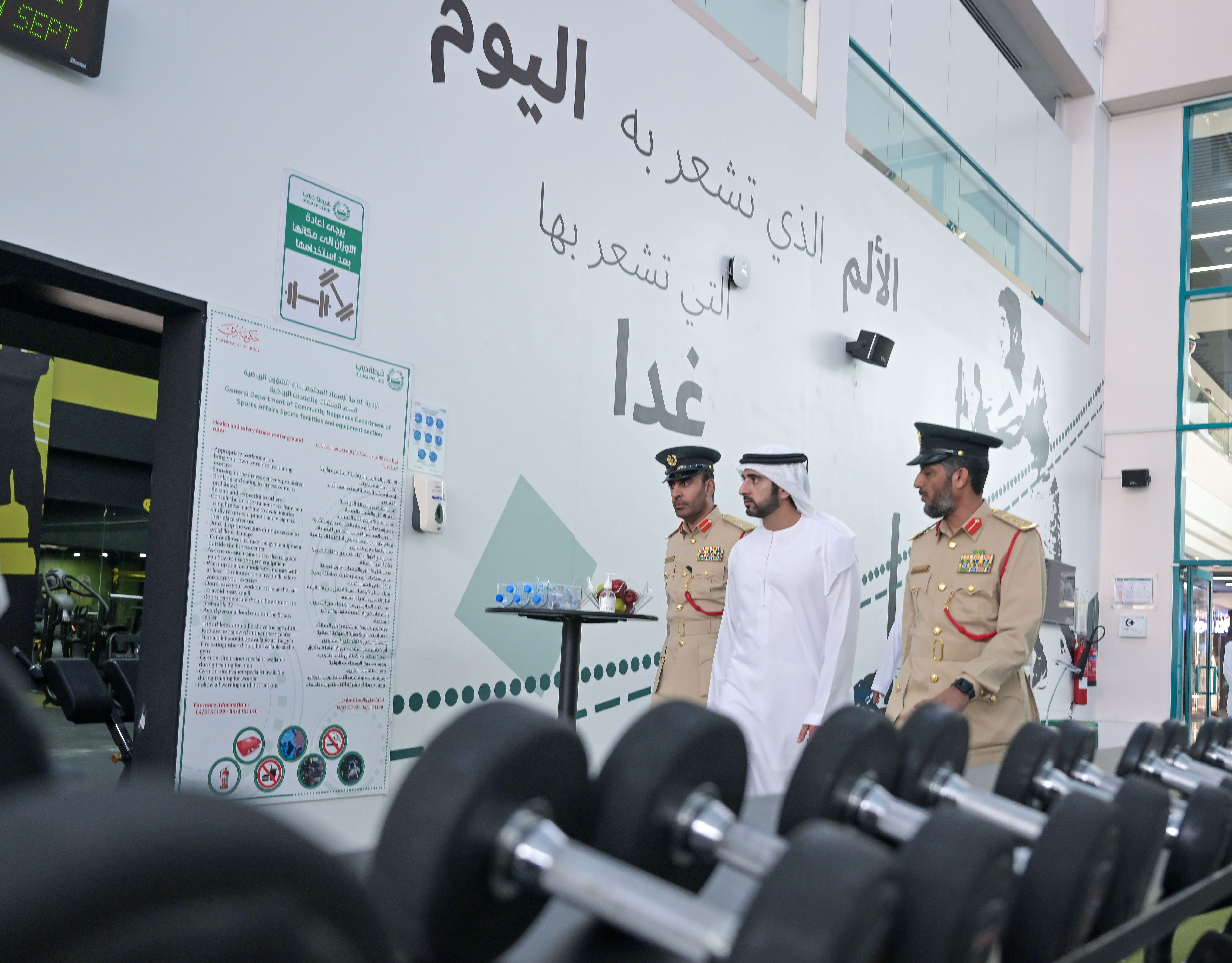 Hamdan bin Mohammed visits Dubai Police Officers Club