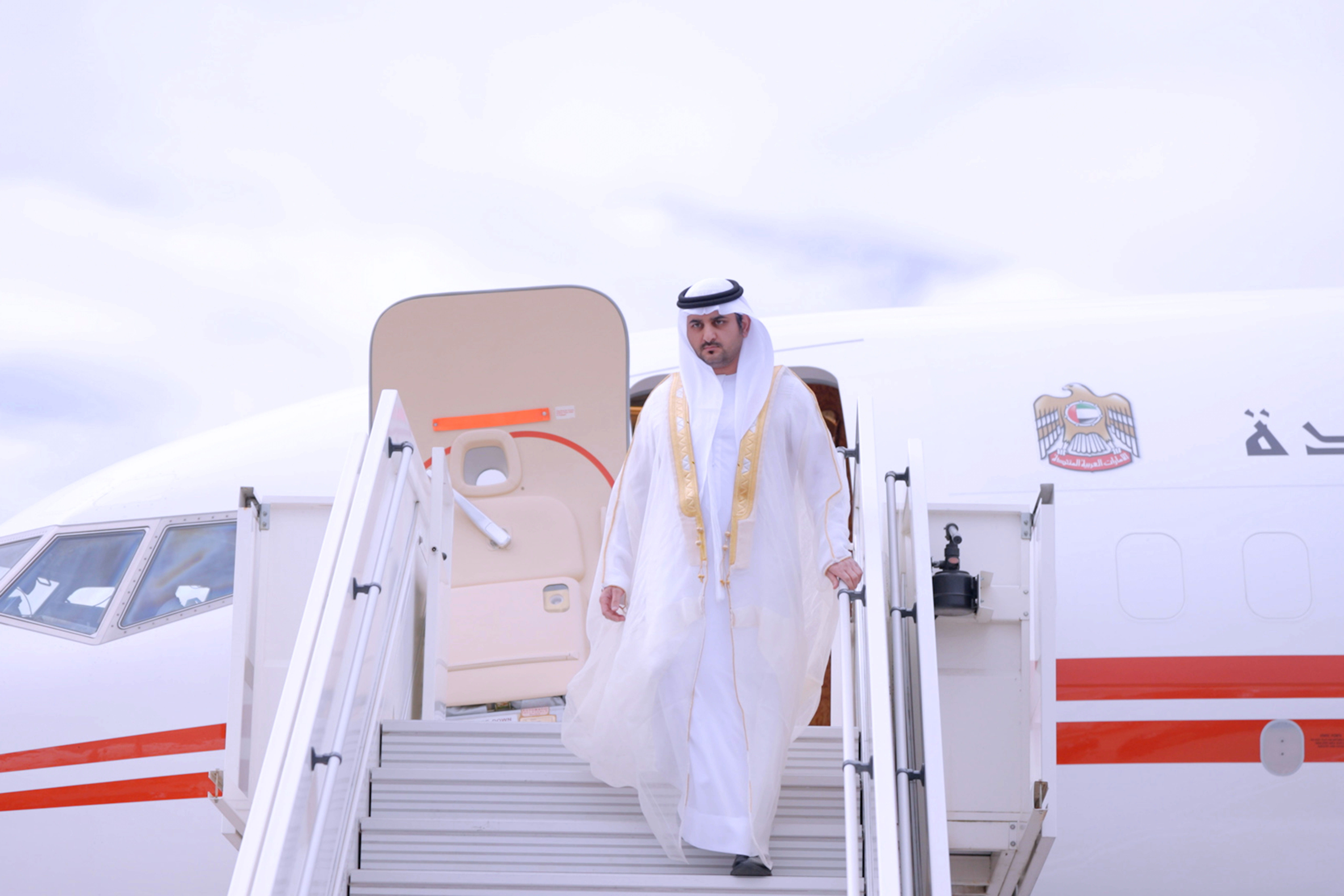 Maktoum bin Mohammed arrives in Brussels to participate in the ...