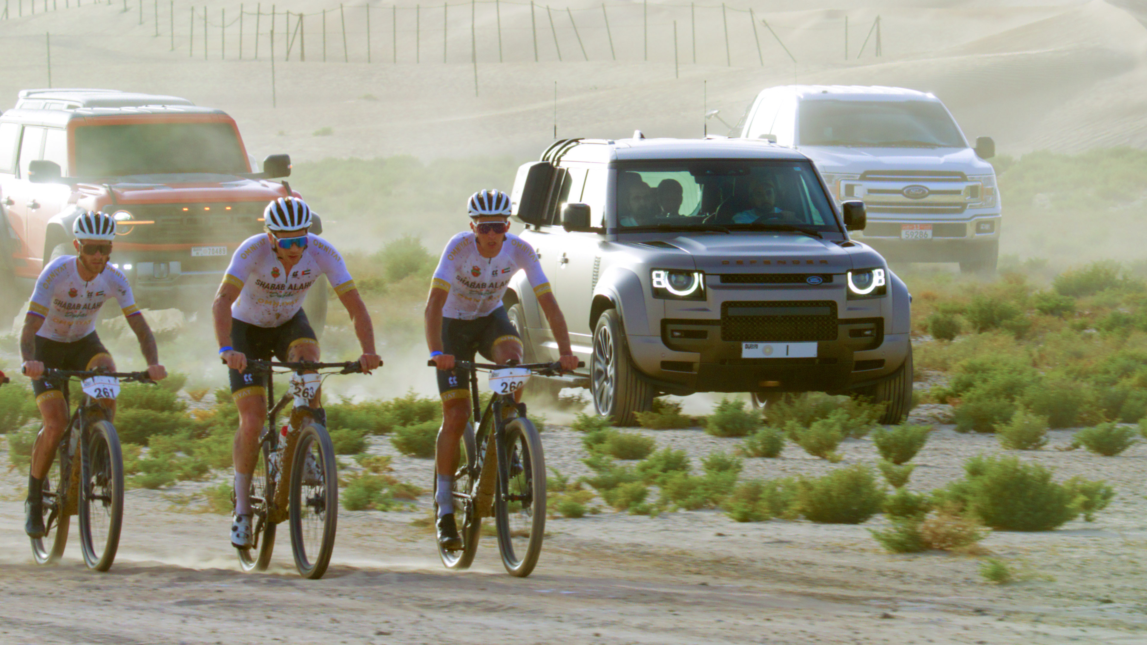 Mo Rashid Mohammed bin Rashid attends Al Salam Cycling Championship’s Desert Race ...