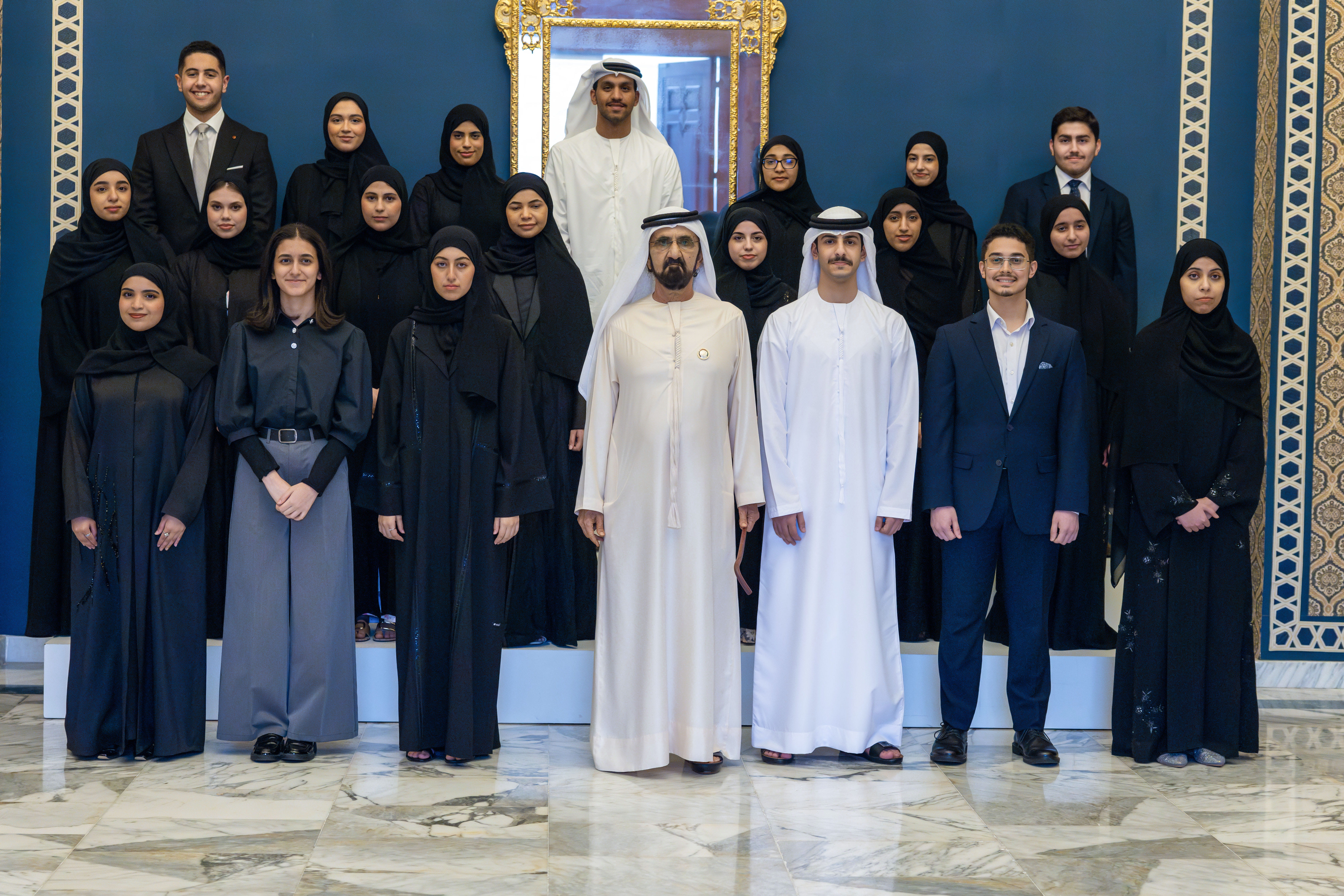 Mohammed bin Rashid meets top high school achievers in the UAE ...