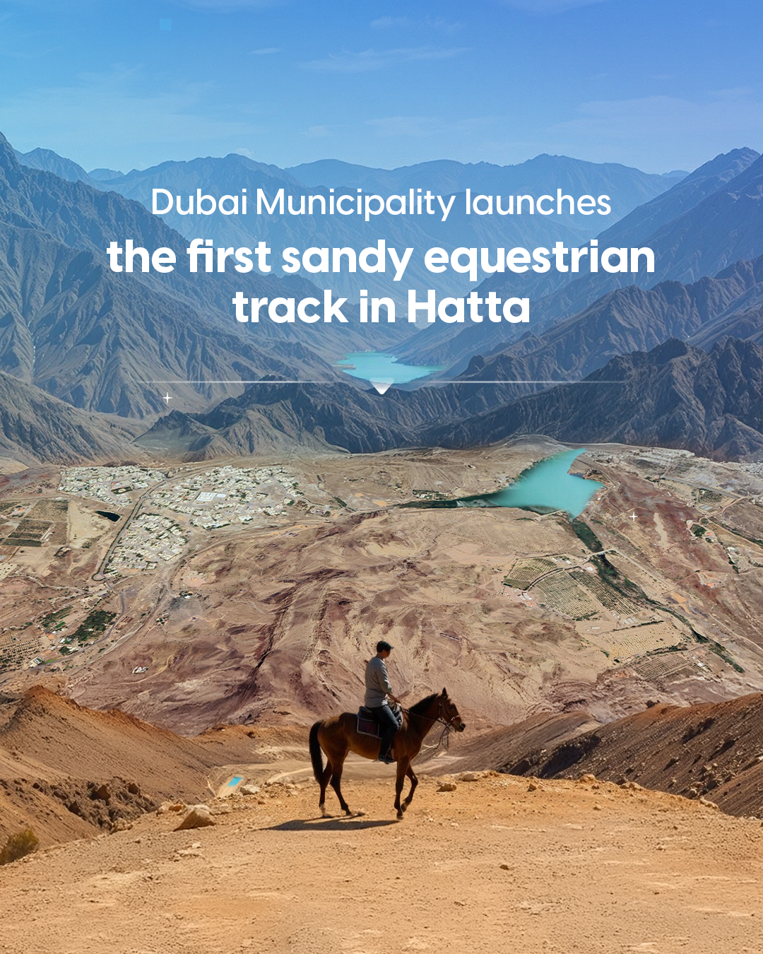 Dubai Municipality launches first sand equestrian track in Hatta